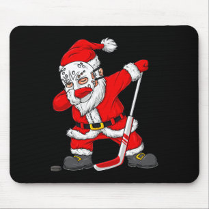 Tapis De Souris Père Noël Noël Joueur de Hockey Garçons Enfants Da