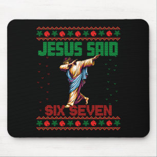 Tapis De Souris Père Noël qui fait dabbing dit soixante sept 67 Mè