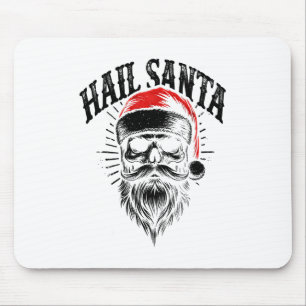 Tapis De Souris Père Noël rouge crâne Noël vacances