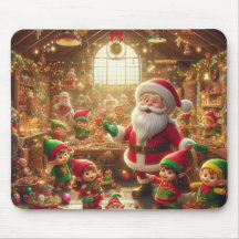 Père Noël + ses lutins lors d'un épais congé de No