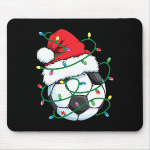 Tapis De Souris Père Noël Soccer Sports Ball Hommes garçons Noël N