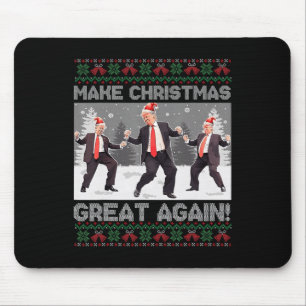 Tapis De Souris Père Noël Trump Danse Rendre Noël super moche