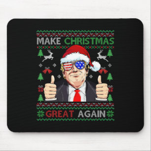 Tapis De Souris Père Noël Trump rend Noël grand à nouveau Noël