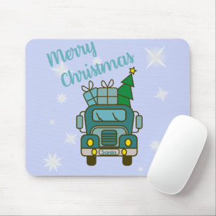 Tapis De Souris Père Noël vue de devant Joyeux Noël