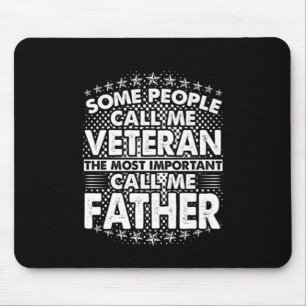 Tapis De Souris Père vétéran Fier hommage militaire
