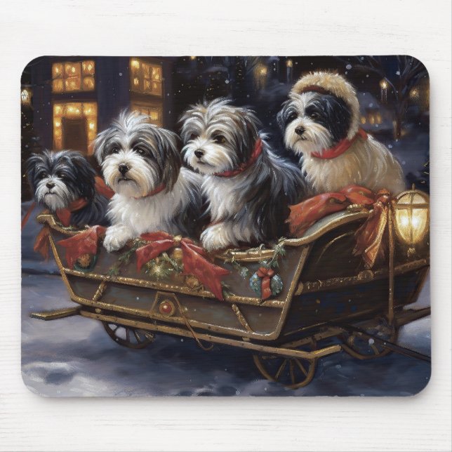 Tapis De Souris Période festive de Noël Havanais  (Devant)