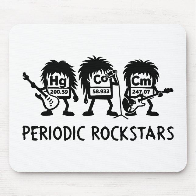 Tapis De Souris Periodic Rockstars Chemistry Humor (Devant)