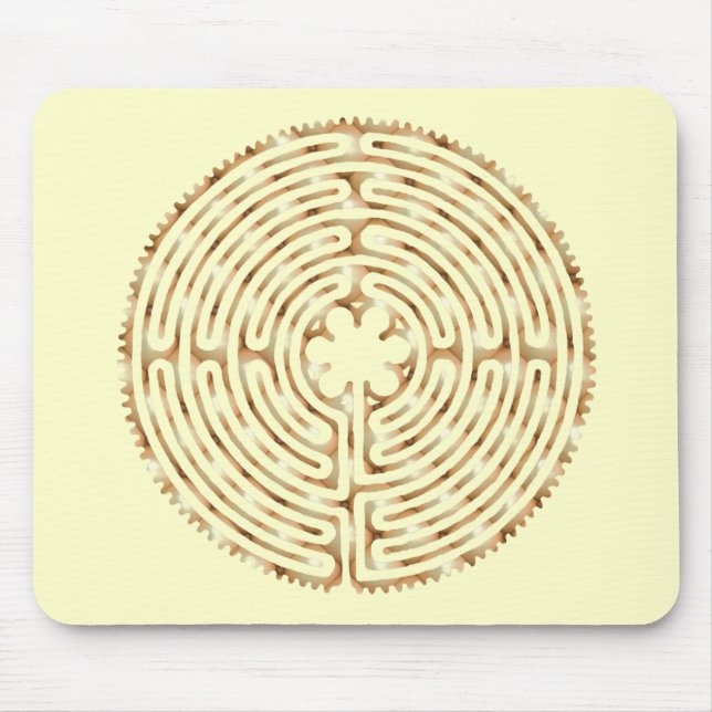 Tapis De Souris Perle Mousepad de labyrinthe de Chartres (Devant)