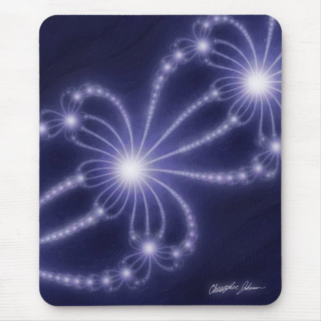 Tapis De Souris Perles du 1 profond - art de fractale (Devant)