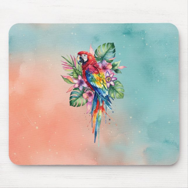 Tapis De Souris Perroquet (Devant)