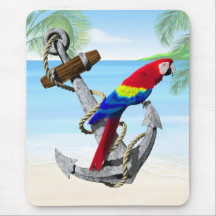 Tapis De Souris Perroquet Ancre nautique