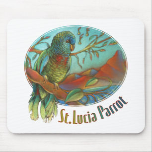 Tapis De Souris Perroquet du St Lucia