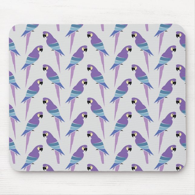 Tapis De Souris Perroquets pourpres (Devant)