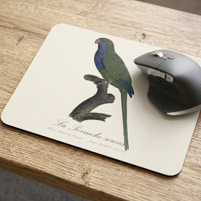 Tapis De Souris Perruche Moine, Myiopsitta Monachus (Monk Parakeet or Monk Parrot, Myiopsitta Monachus. Mouse Pad)