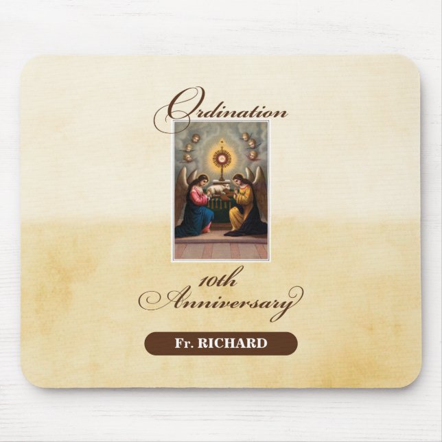 Tapis De Souris Personalize, 10th Ordination Anniversary Angels (Devant)