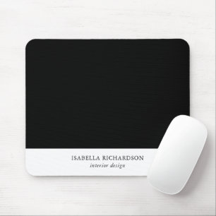 Tapis De Souris Personalized Black And White Color Block