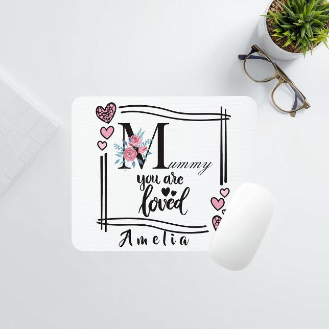 Tapis De Souris Personalized Floral Mommy Mousepad (Créateur téléchargé)
