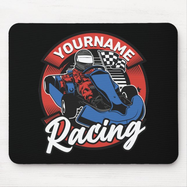 Tapis De Souris Personalized Go Kart Extreme Racing Karting Race  (Devant)