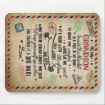 Tapis De Souris Personalized Letter To My GrandSon, Birthday Gift<br><div class="desc">Personalized Letter To My GrandSon,  Birthday Gift</div>