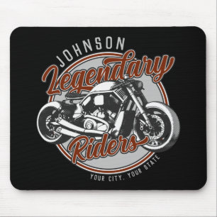 Tapis De Souris Personalized Motorcycle Legendary Rider Biker