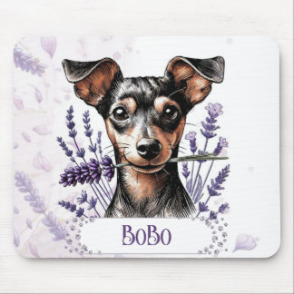 Tapis De Souris Personalized Pup – Min Pin