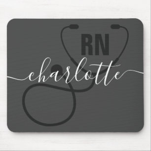 Tapis De Souris Personalized RN Registered Nurse Graduation