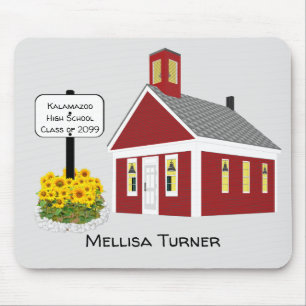 Tapis De Souris Personalized School Mouse Pad One Room Schoolhouse