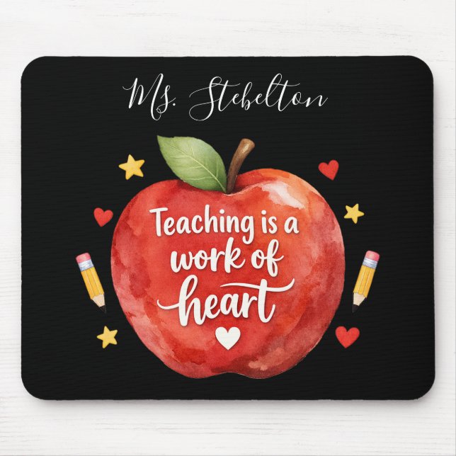 Tapis De Souris Personalized Teacher Appreciation Mouse Pad (Devant)