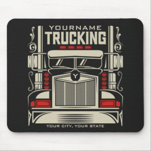 Tapis De Souris Personalized Trucking 18 Wheeler BIG Trucker
