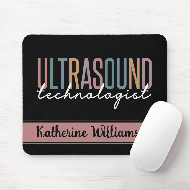 Tapis De Souris Personalized Ultrasound Technologist Gifts (Avec souris)
