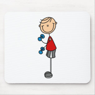 Tapis de souris personnage bâton exercice