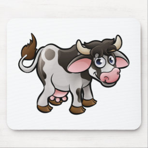 Tapis De Souris Personnage de dessin animé d'animaux de ferme de