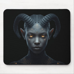 Tapis De Souris Personnage de gamin démon cornu Tiefling de fantas