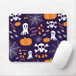 Tapis De Souris Personnages amusants et effrayants d'Halloween