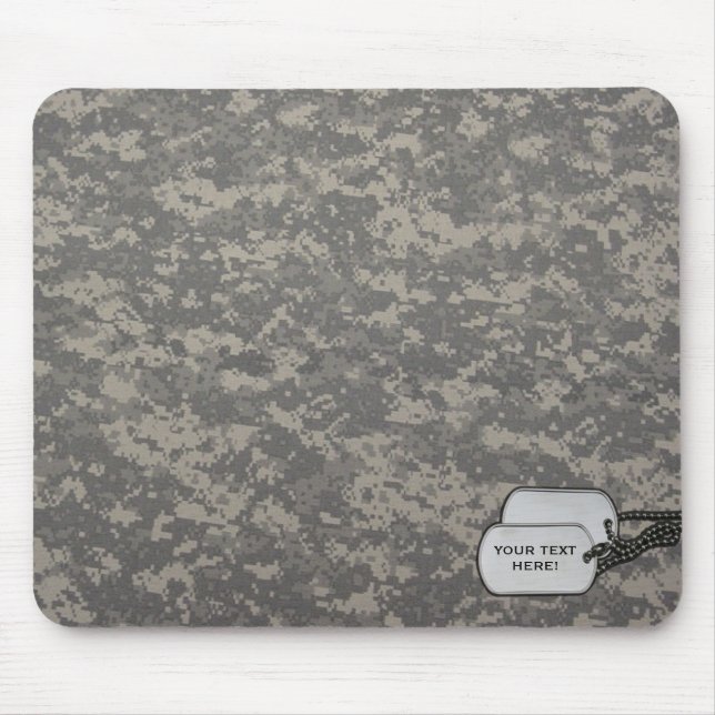 Tapis de souris personnalisable de camouflage (Devant)