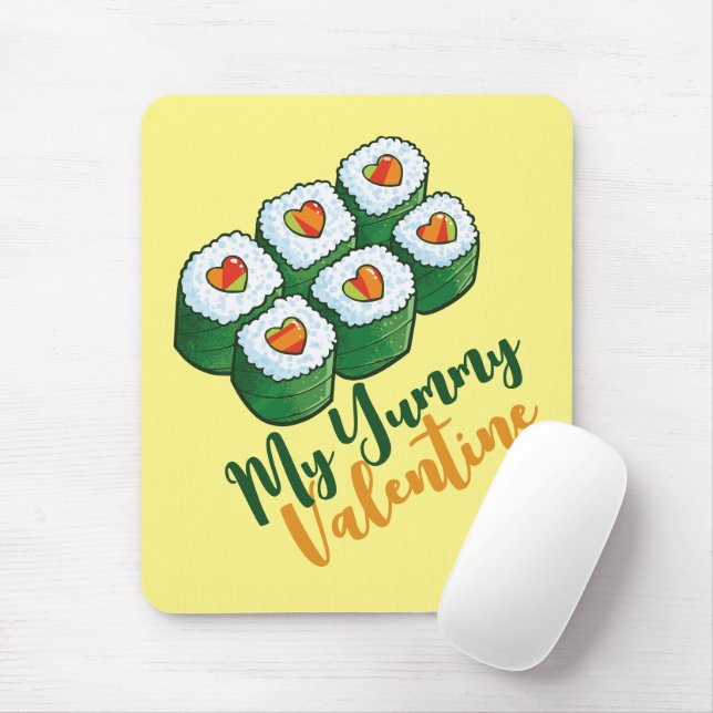 Tapis De Souris Personnalisable "My Yummy Valentine" (Avec souris)