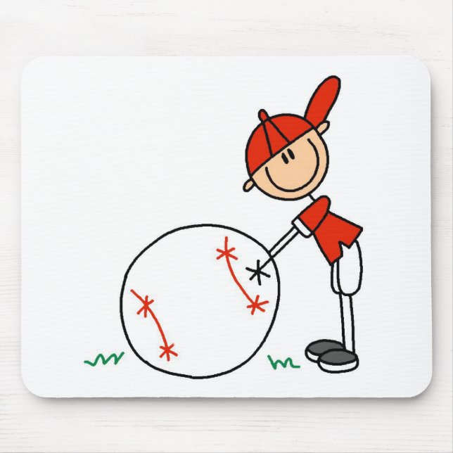 Tapis De Souris Personnalisation de baseball pour garçons (Devant)