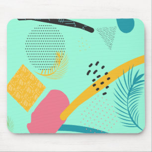 Tapis de souris personnalisé Art tropical aquamari