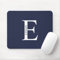Tapis de souris personnalisé avec monogramme et no