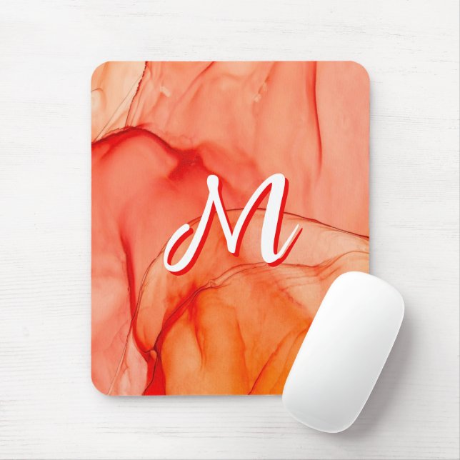 Tapis de souris personnalisé avec monogramme pour  (Avec souris)