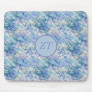 Tapis De Souris Personnalisé Beau Pastel bleu & rose Souris Pad