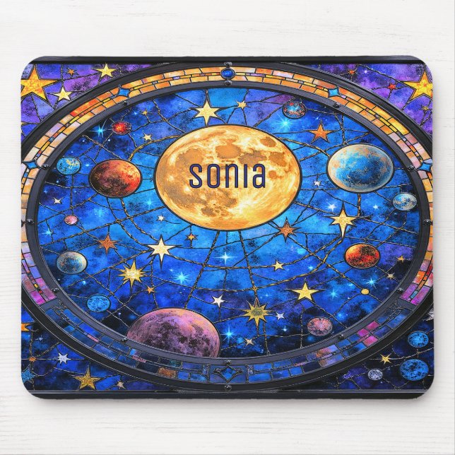 Tapis de souris personnalisé céleste (Devant)