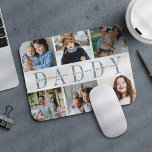 Tapis De Souris Personnalisé Daddy Photo Collage & Noms des enfant<br><div class="desc">Créez un cadeau personnalisé cool pour le meilleur papa jamais avec ce collier photo mousepad. Utilisez les modèles pour ajouter 6 photos, et personnalisez avec les noms de ses enfants ou un message personnalisé au centre, superposé sur "DADDY" en lettres bleues douces. Un cadeau unique pour la Fête des pères...</div>