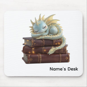 Tapis de souris personnalisé Dragon Mignon Endormi