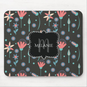 Tapis de souris personnalisé Florales funky