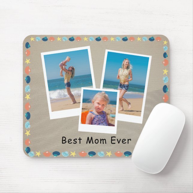 Tapis De Souris Personnalisé Meilleure Maman Toujours Plage Thémat (Avec souris)