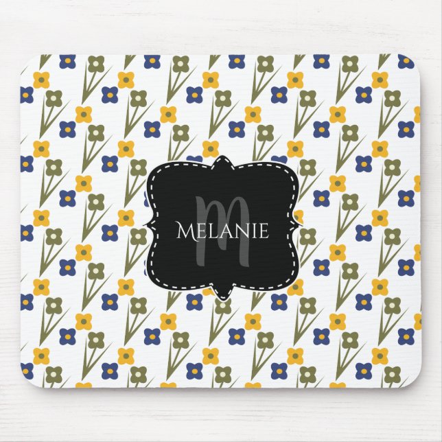 Tapis de souris personnalisé Pixie Garden Florals (Devant)