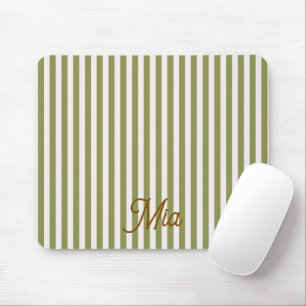 Tapis de souris personnalisé rayé avec nom personn