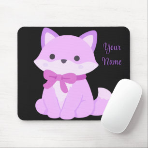Tapis de souris personnalisé Renard Assis Kawaii V