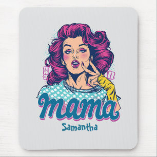 Tapis De Souris Personnalisé Retro Mama Pop Art (11)